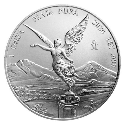 Mexico. 25 x 2024 1 Onza Mexican Silver Libertad Coin BU in, Postzegels en Munten, Edelmetalen en Baren