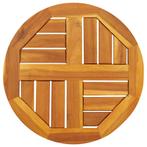 vidaXL Tafelblad rond Ø 40x2 cm massief acaciahout, Huis en Inrichting, Verzenden, Nieuw
