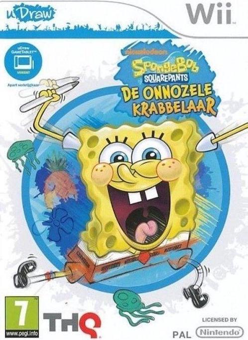 uDraw Spongebob Squarepants de Onnozele Krabbelaar, Consoles de jeu & Jeux vidéo, Jeux | Nintendo Wii, Enlèvement ou Envoi