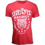 Bad Boy Phuket Muay Thai T-shirt Rood, Nieuw, Maat 46 (S) of kleiner, Bad Boy, Vechtsport