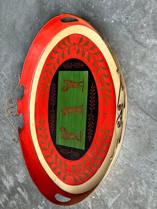 Dienblad - Messing, Metaal - Decoratief dienblad, Antiek en Kunst, Curiosa en Brocante