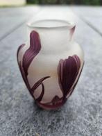 Emile Gallé - Emile Gallé - Vaas - Glas - Galle vaas met, Antiek en Kunst, Antiek | Glaswerk en Kristal