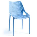 Stoel | Kunststof | Blauw | In-/Outdoor | 500x610x800(h)mm, Zakelijke goederen, Verzenden, Nieuw in verpakking