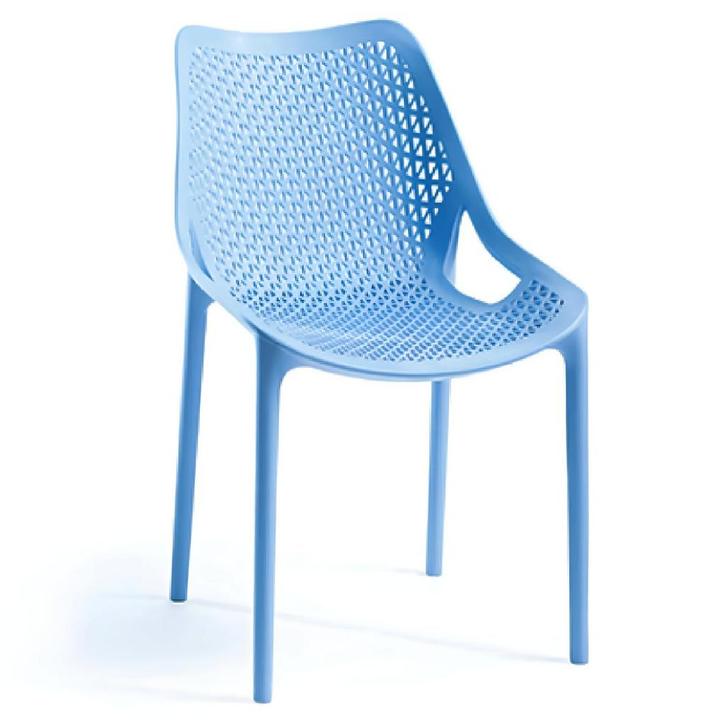Stoel | Kunststof | Blauw | In-/Outdoor | 500x610x800(h)mm, Zakelijke goederen, Horeca | Keukenapparatuur, Nieuw in verpakking