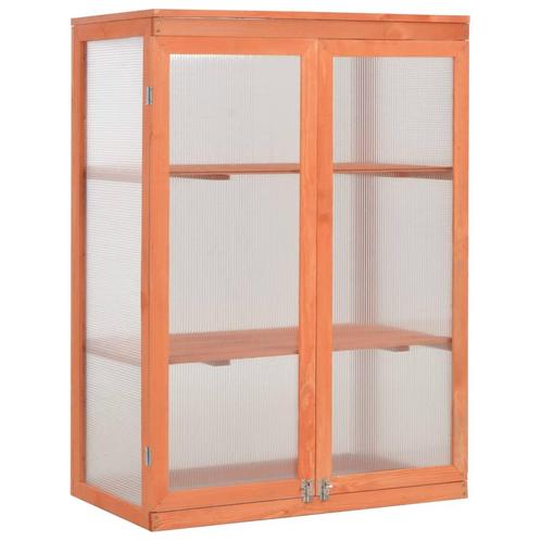 vidaXL Tuinkas 75x47x109 cm hout, Tuin en Terras, Kassen, Nieuw, Verzenden