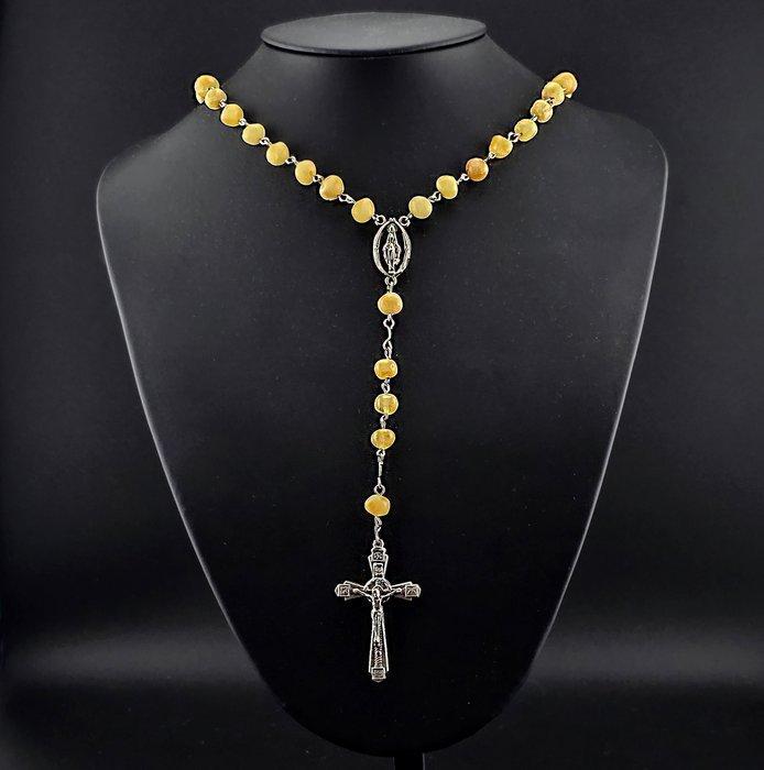 Echt BALTISCHE AMBER Gebedskralensnoer – Butterscotch-kralen, Antiek en Kunst, Curiosa en Brocante