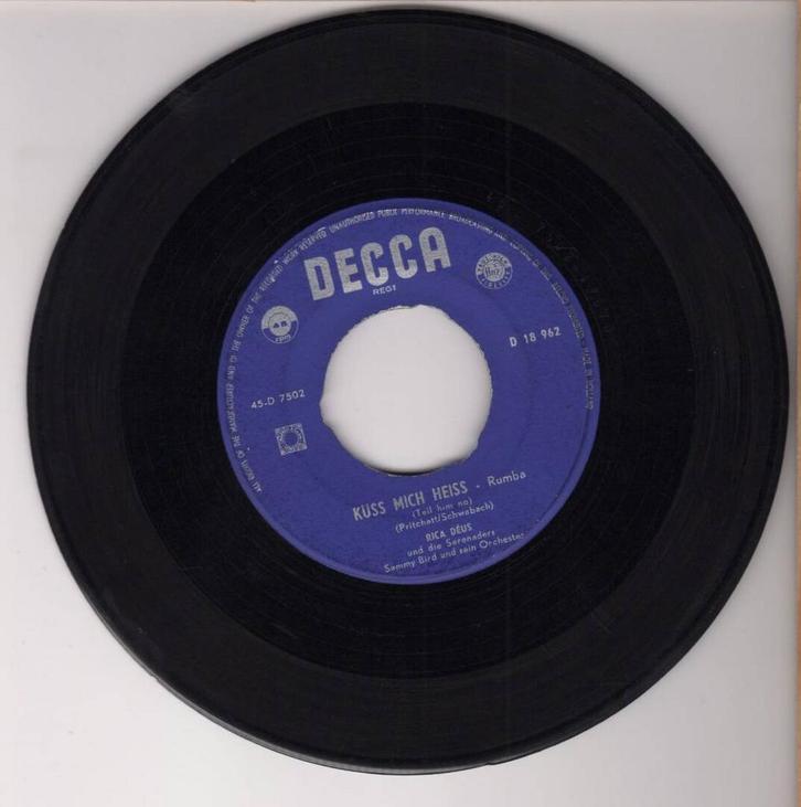 Rica Déus – Kuss Mich Heiss / Ulla (1-7-Vinyl-Single), CD & DVD, Vinyles Singles, Enlèvement ou Envoi