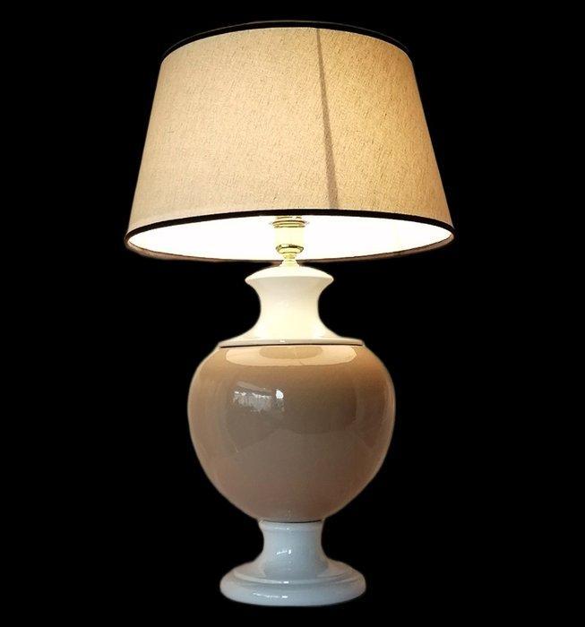 Hoogwaardige XL lamp 72 cm met originele kostbare kap -, Antiek en Kunst, Curiosa en Brocante