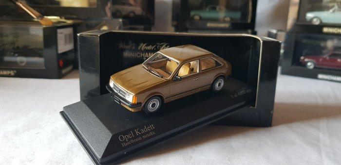 Minichamps 1:43 - Modelauto (2) - Opel Kadett D Marrone -, Hobby en Vrije tijd, Modelauto's | 1:5 tot 1:12