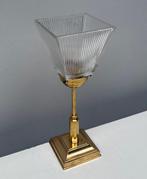 Tafellamp - Glas, Messing, Antiek en Kunst