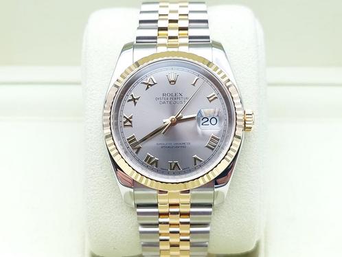Rolex Datejust Ref. 116233 Year 2013 (Full Set), Handtassen en Accessoires, Horloges | Heren, Goud, Zo goed als nieuw, Goud, Rolex