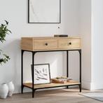 vidaXL Wandtafel 75x34,5x75 cm bewerkt hout sonoma, Huis en Inrichting, Tafels | Bijzettafels, Verzenden, Nieuw