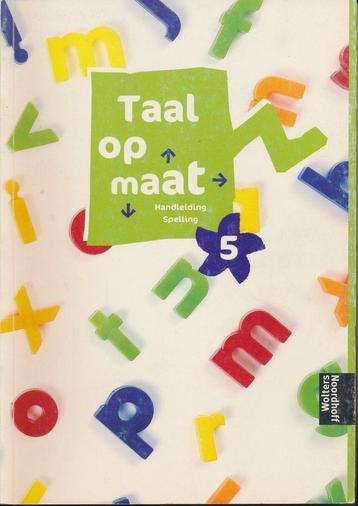 Taal op Maat versie 1 Handleiding Spelling groep 5, Verzenden