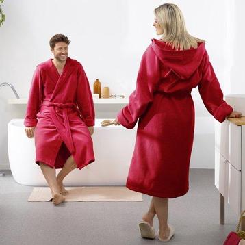 Tweedekans | Moodit Badjas Reese, Donker Rood - L - Unisex -, Ophalen of Verzenden