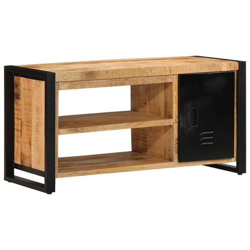 vidaXL Schoenenbank 100x40x50 cm Massief Ruig Mango, Huis en Inrichting, Overige Huis en Inrichting, Nieuw, Verzenden