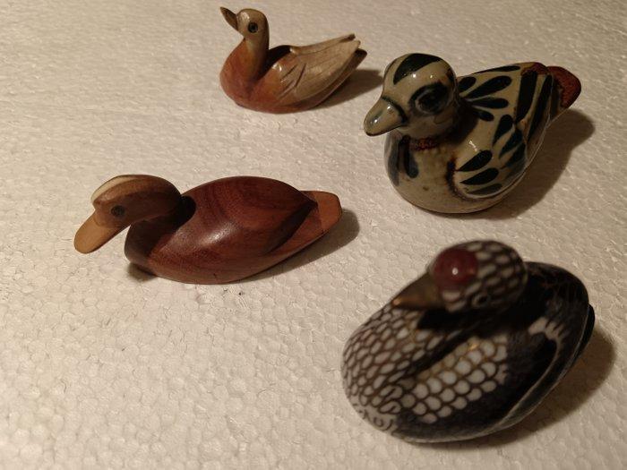 Themacollectie - Collectie van 25 eendjes in hout, metaal,, Antiquités & Art, Antiquités | Jouets