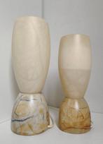 Massive - Lamp (2) - Albast - Geaderd, Antiek en Kunst