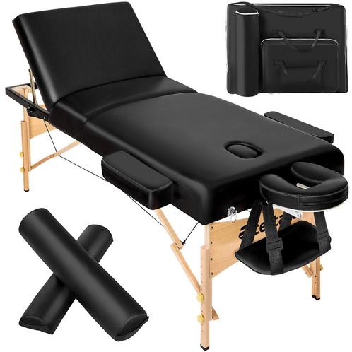 3 zones massagetafel-set Somwang met 7,5cm matras, rolkussen, Sport en Fitness, Massageproducten, Verzenden