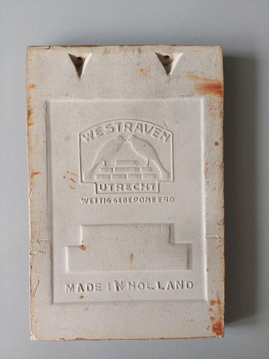 Carreau - carreau cloisonné avec deux chardonnerets -, Antiek en Kunst, Antiek | Glaswerk en Kristal