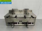 Friteuse double en acier inoxydable 2 x 30 litres PROPAAN, Verzenden