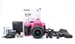 Pentax K-50 Pink + DA 3.5-5.6/18-55mm AL Digitale camera, Nieuw