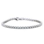 Zonder Minimumprijs - Armband - 14 karaat Witgoud - 5.23ct., Handtassen en Accessoires, Armbanden, Nieuw