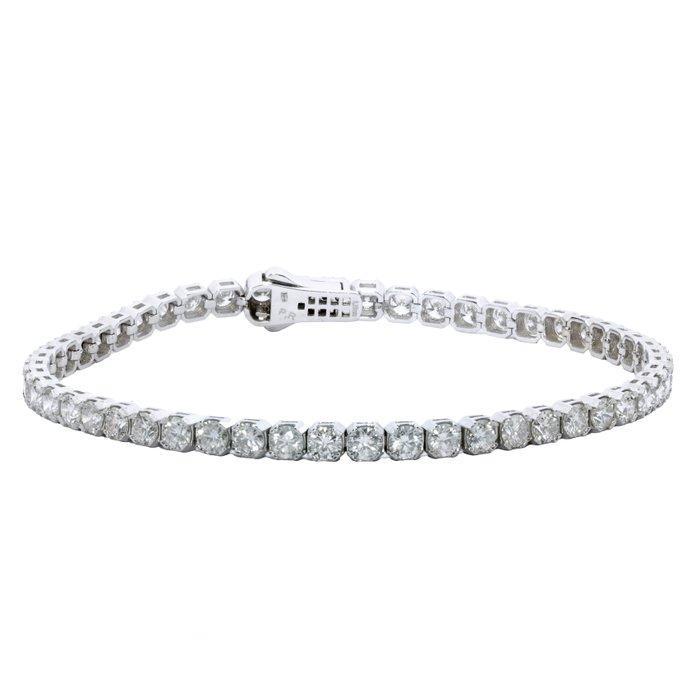 Zonder Minimumprijs - Armband - 14 karaat Witgoud - 5.23ct., Handtassen en Accessoires, Armbanden