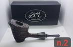 S.M. Pipe - sabbiata billiard nera free handmade - Pijp -