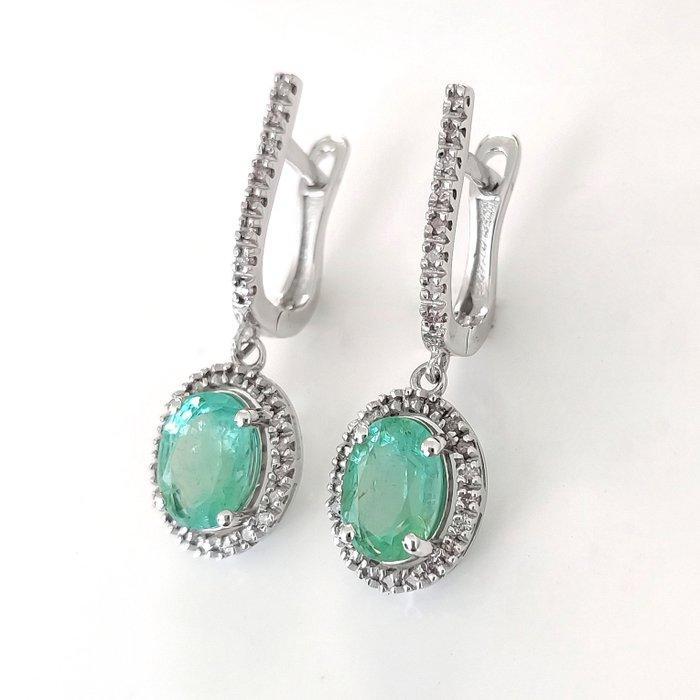 Zonder minimumprijs - Oorbellen - 14 karaat Witgoud -, Bijoux, Sacs & Beauté, Boucles d'oreilles