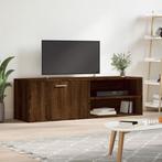 vidaXL Tv-meubel 120x34x37 cm bewerkt hout bruin eikenkleur, Huis en Inrichting, Kasten |Televisiemeubels, Verzenden, Nieuw