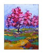 Olivier Pfleger - Mandrafina  Cerisiers en fleurs, Antiquités & Art