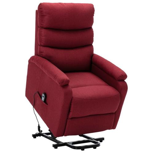 vidaXL Sta-op-stoel stof wijnrood, Huis en Inrichting, Fauteuils, Nieuw, Verzenden