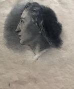 Raffaele Pontremoli (1832-1906) - Profilo di donna, Antiek en Kunst