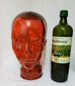 Mannequin - Orange head - tête de mannequin - Verre, Antiek en Kunst, Curiosa en Brocante