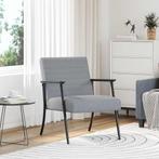 vidaXL Fauteuil Lichtgrijs 59 x 75 x 78 cm Stof, Huis en Inrichting, Fauteuils, Verzenden, Nieuw
