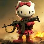 Alberto Ricardo (XXI) - Hello Kitty. Giclée 80 x 80 cm, Nieuw in verpakking