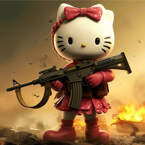 Alberto Ricardo (XXI) - Hello Kitty. Giclée 80 x 80 cm, CD & DVD, DVD | Films d'animation & Dessins animés