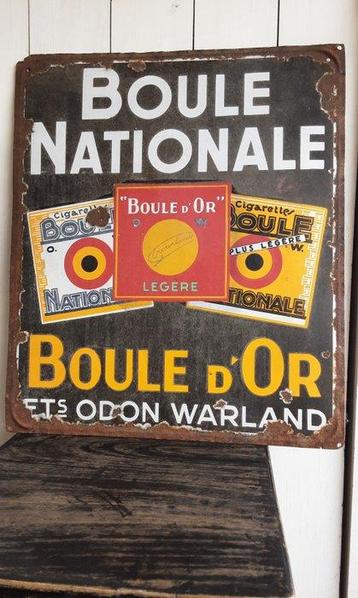 Boule Nationale - Enseigne publicitaire - Émail