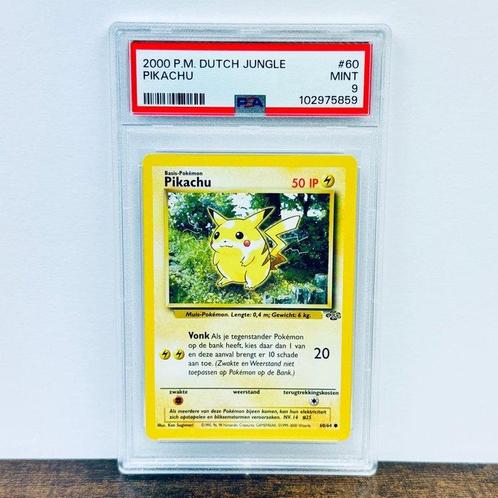 Pokémon Graded card - Pikachu - Jungle #60 - Pokemon - PSA 9, Hobby en Vrije tijd, Verzamelkaartspellen | Pokémon