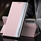 Samsung S22 Magnetische Flip Case - Luxe Hoesje Cover Roze, Télécoms, Verzenden