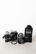 Canon AV-1 // Canon FD 1.8/50mm // Alfo 4.5/80-205mm //, Audio, Tv en Foto, Fotocamera's Analoog, Nieuw
