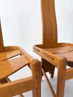 Chaise (4) - Bois - Chaises rares au style brutaliste,