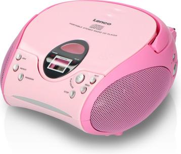 Lenco SCD-24 - Draagbare radio CD speler met AUX-uitgang - R, Verzenden