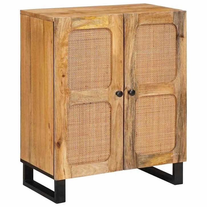 vidaXL Dressoir Bruin 60 x 33 x 75 cm Massief Mango Hout, Huis en Inrichting, Kasten | Overige, Nieuw, Verzenden
