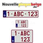 Support plaque immatriculation personnalisé voiture France et Belgique -  CAR03