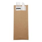 Bestekzakje | Incl. Servet | Papier | 500 Stuks | 195x57mm, Verzenden, Nieuw in verpakking
