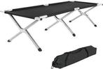 Tweedekans | TecTake veldbed - xl veldbed 190 cm - Zwart -, Ophalen of Verzenden, Nieuw