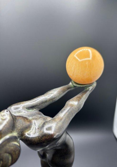 Max Le Verrier - sculptuur, Lueur - 32 cm - metaal en, Antiek en Kunst, Kunst | Designobjecten