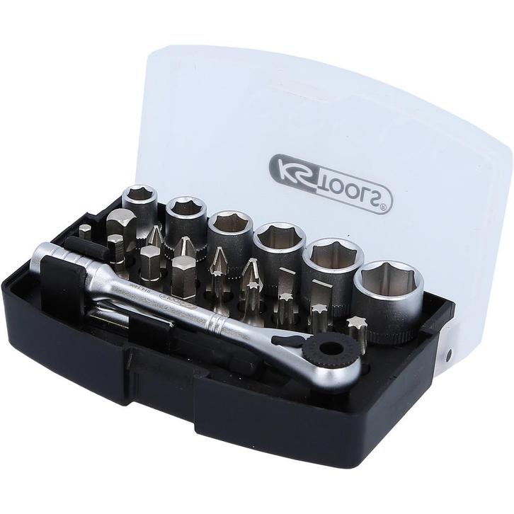 KS Tools 1/4 Ratel Bit-set 24-delig, Auto diversen, Autogereedschap, Nieuw, Verzenden