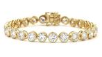 Armband - 14 karaat Geel goud - 15.38ct. tw. Diamant, Handtassen en Accessoires, Nieuw